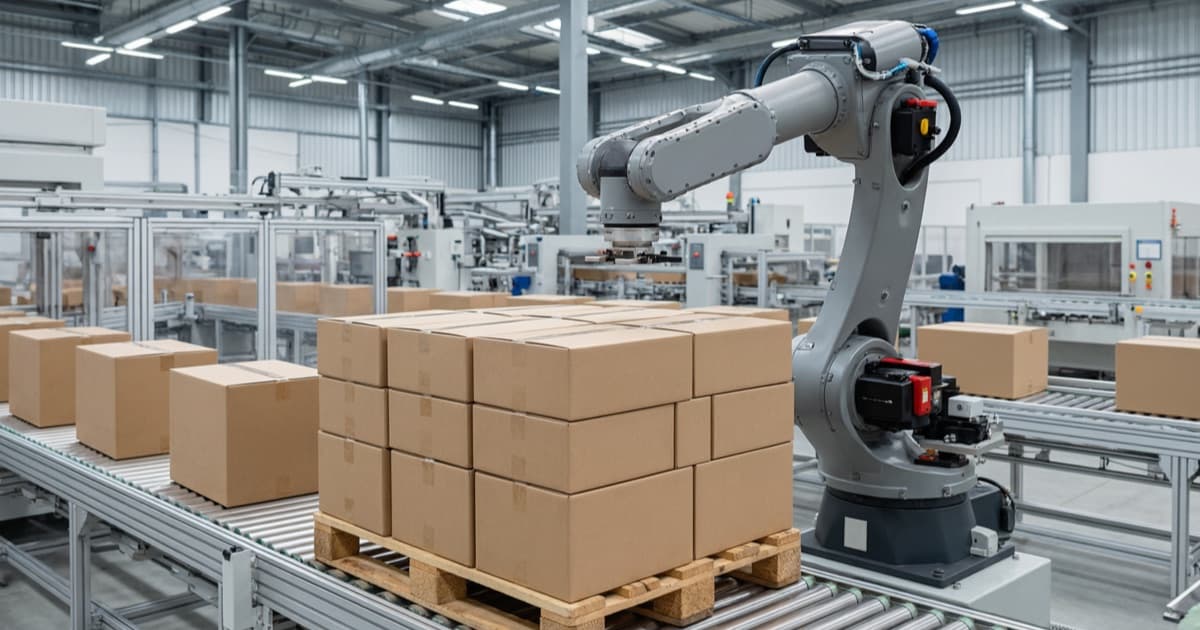 Palletizing Compared 2026: Cobot vs. Industrial Robot vs. AMR-Fed Cell
