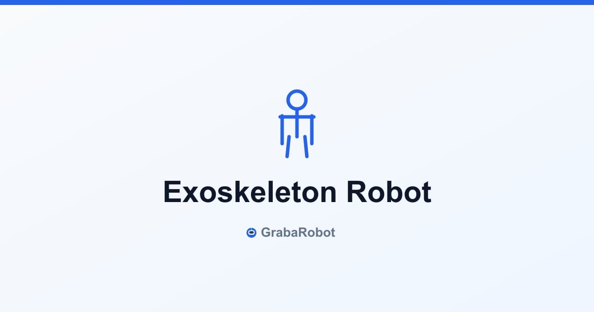 Exoskeleton Robot 2026: $2K–$90K, Industrial vs Medical Compared