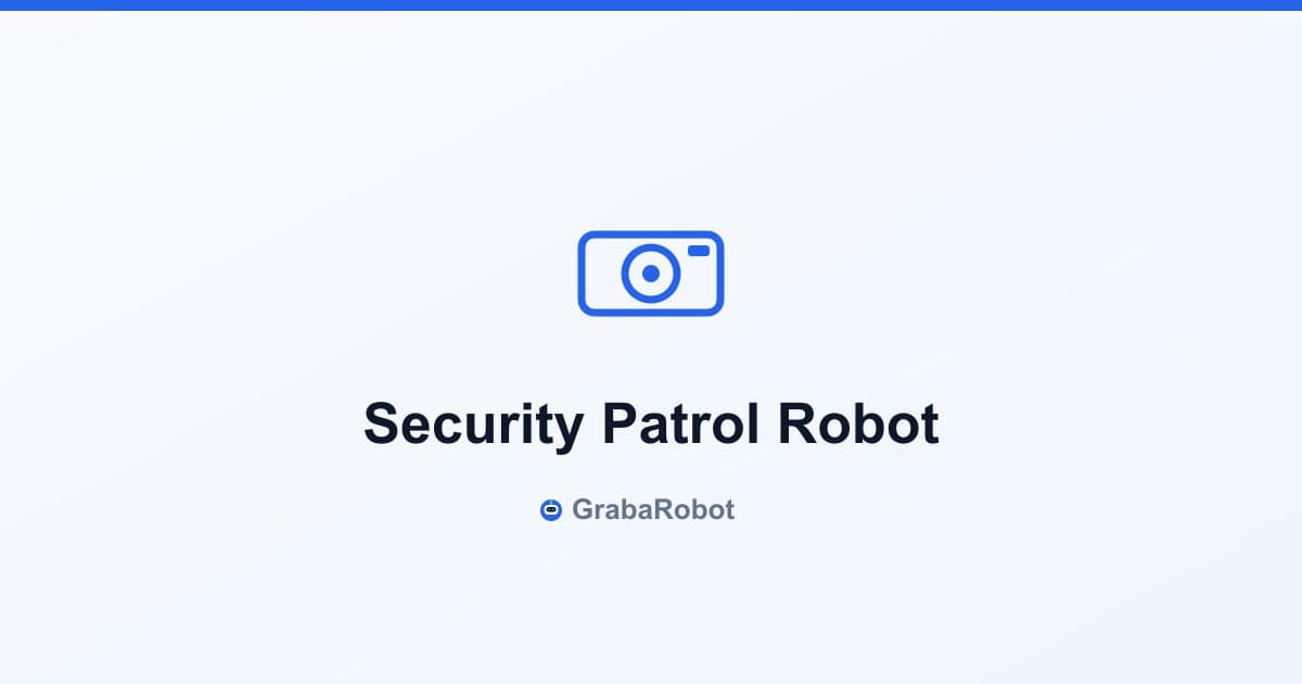 Security Patrol Robot Price & ROI: Complete Business Guide 2026